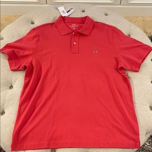 XL Slim Fit Vineyard Vines Polo color-firecracker